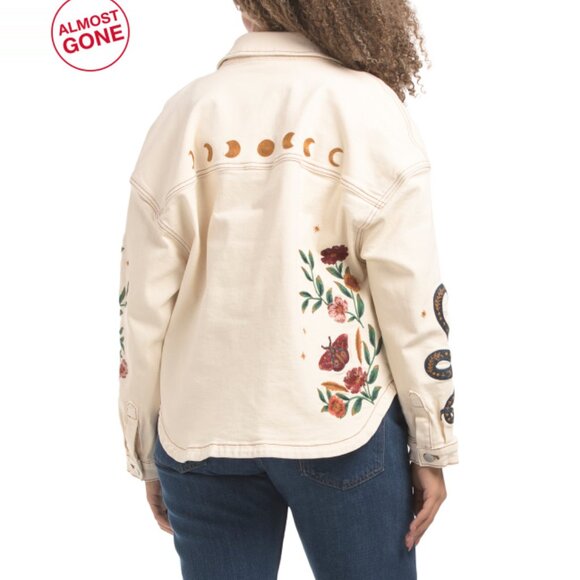 DRIFTWOOD JEANS White Hazel Hallucination Shacket - Picture 2 of 2